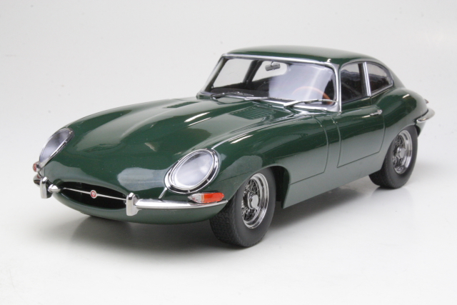 Jaguar E-Type Mk1 1961, tummanvihreä - Sulje napsauttamalla kuva