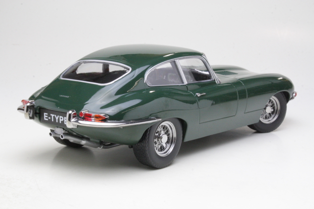 Jaguar E-Type Mk1 1961, tummanvihreä - Sulje napsauttamalla kuva