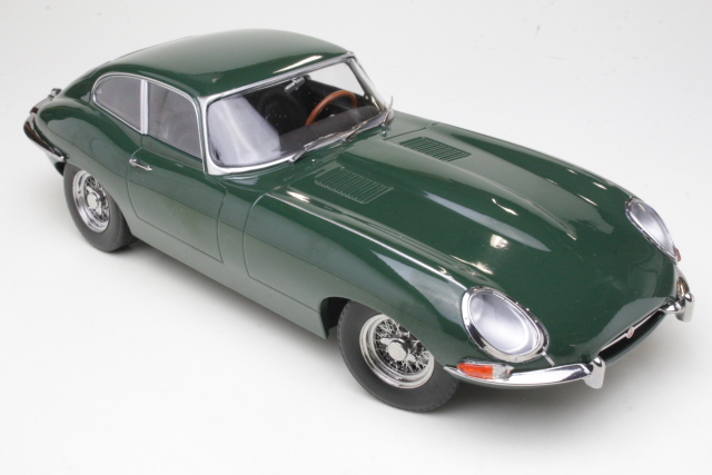 Jaguar E-Type Mk1 1961, tummanvihreä - Sulje napsauttamalla kuva