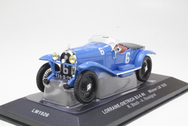 Lorraine-Dietrich B36, LeMans 1926, R.Bloch/A.Rossignol. No.6 - Sulje napsauttamalla kuva