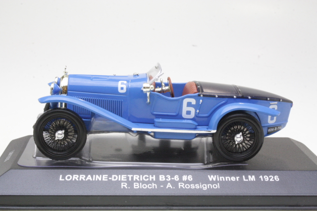 Lorraine-Dietrich B36, LeMans 1926, R.Bloch/A.Rossignol. No.6 - Sulje napsauttamalla kuva