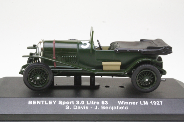 Bentley Sport 3.0 Litre, LeMans 1927, S.Davis/J.Benjafield, no.