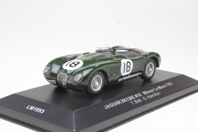 Jaguar XK120C, LeMans 1953, T.Bolt/D.Hamilton, no.18