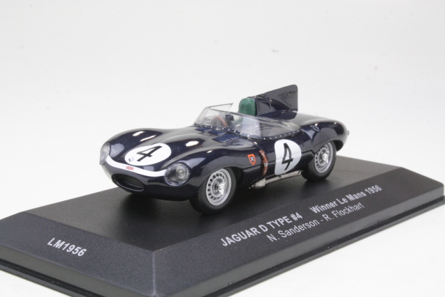 Jaguar D-Type, LeMans 1956, N.Sanderson/R.Flochart, no.4 - Sulje napsauttamalla kuva