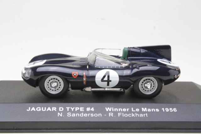 Jaguar D-Type, LeMans 1956, N.Sanderson/R.Flochart, no.4 - Sulje napsauttamalla kuva