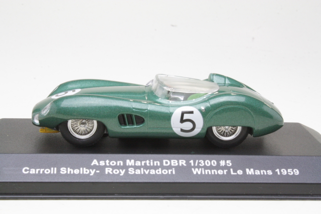 Aston Martin DBR1/300, LeMans 1959, C.Shelby/R.Salvadori, no.5 - Sulje napsauttamalla kuva