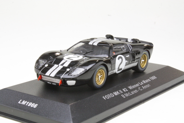 Ford GT40 mk2, LeMans 1966, B.McLaren/C.Amon, no.2 - Sulje napsauttamalla kuva