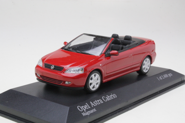 Opel Astra Cabriolet 2000, punainen - Sulje napsauttamalla kuva