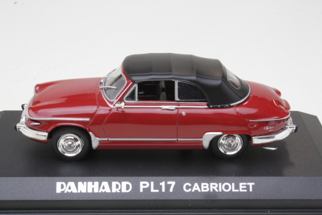 Panhard PL17 Cabriolet, punainen - Sulje napsauttamalla kuva