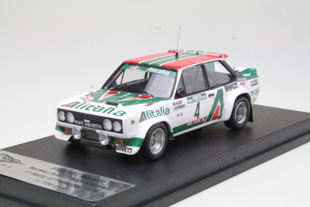 Fiat 131 Abarth, 1st. Portugal 1978, M.Alen, no.4 "crashed"