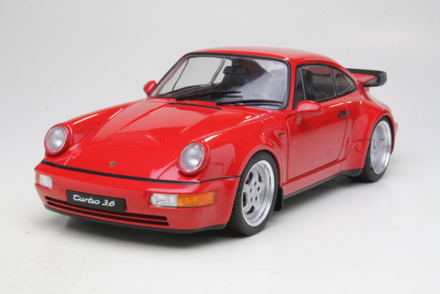 Porsche 911 (964) 3.6 Turbo 1990, punainen - Sulje napsauttamalla kuva