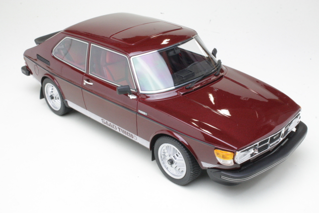 Saab 99 Turbo 1978, tummanpunainen - Sulje napsauttamalla kuva