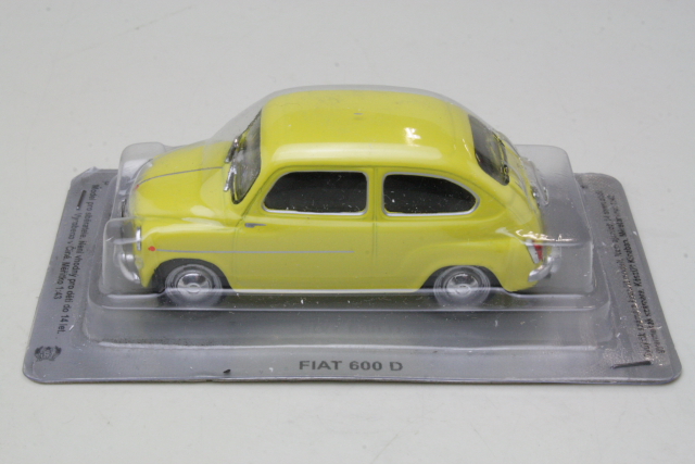 Fiat 600D 1963, keltainen