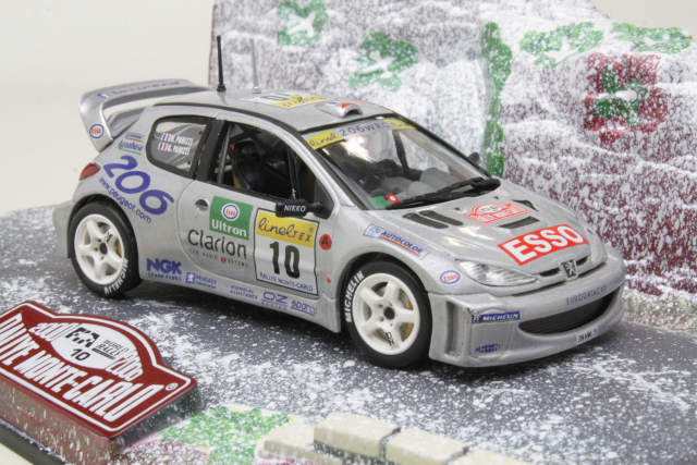 Peugeot 206 WRC, Monte Carlo 2000, G.Panizzi, no.10 - Sulje napsauttamalla kuva