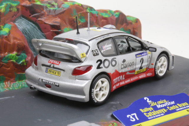 Peugeot 206 WRC, Catalunya 2001, D.Auriol, no.2