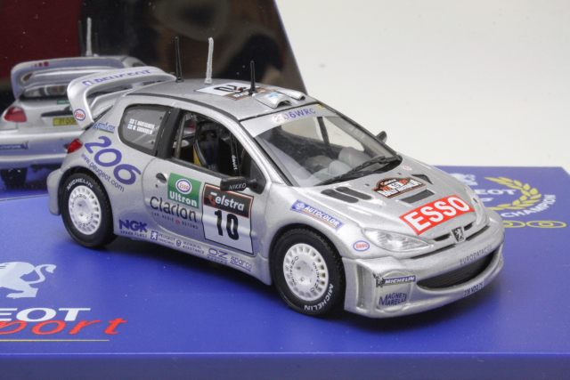 Peugeot 206 WRC, Australia 2000, M.Grönholm, no.10 - Sulje napsauttamalla kuva