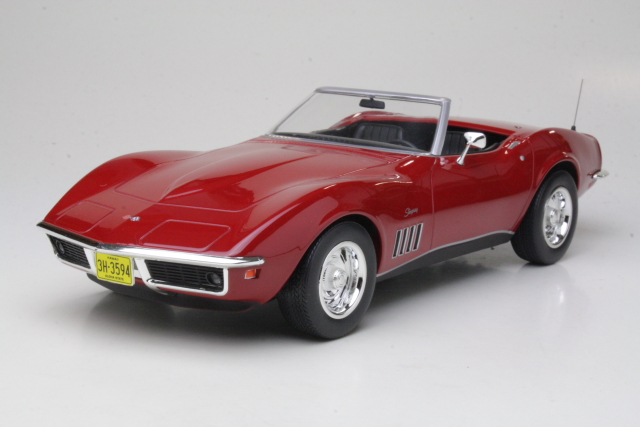 Chevrolet Corvette C3 Convertible 1969, punainen - Sulje napsauttamalla kuva