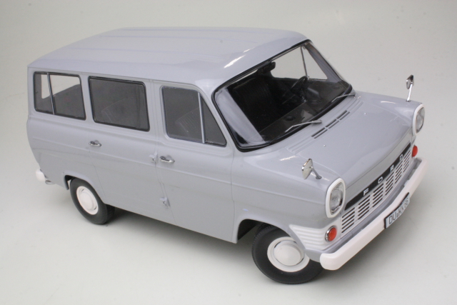 Ford Transit Mk1 Bus 1965, vaaleanharmaa