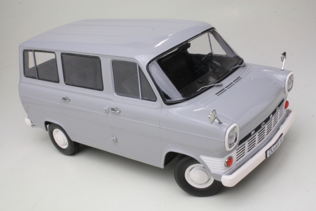 Ford Transit Mk1 Bus 1965, light grey - Click Image to Close