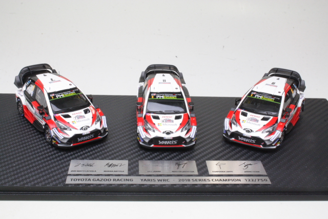 Toyota Yaris WRC, Champinship 2018, Tanak, Latvala, Lappi - Sulje napsauttamalla kuva