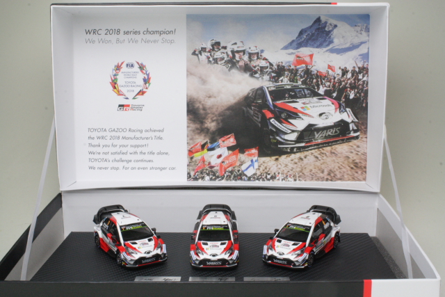 Toyota Yaris WRC, Champinship 2018, Tanak, Latvala, Lappi - Sulje napsauttamalla kuva