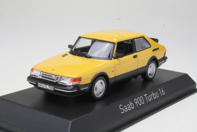 Saab 900 Turbo 1992, keltainen - Sulje napsauttamalla kuva