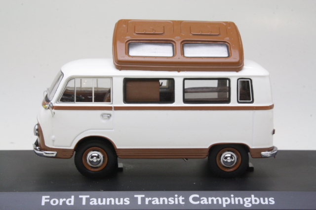 Ford Transit FK1000 Campingbus, valkoinen/ruskea - Sulje napsauttamalla kuva