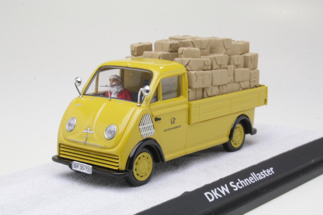 DKW Schnellaster "Deutche Post" (+Joulupukki) - Sulje napsauttamalla kuva