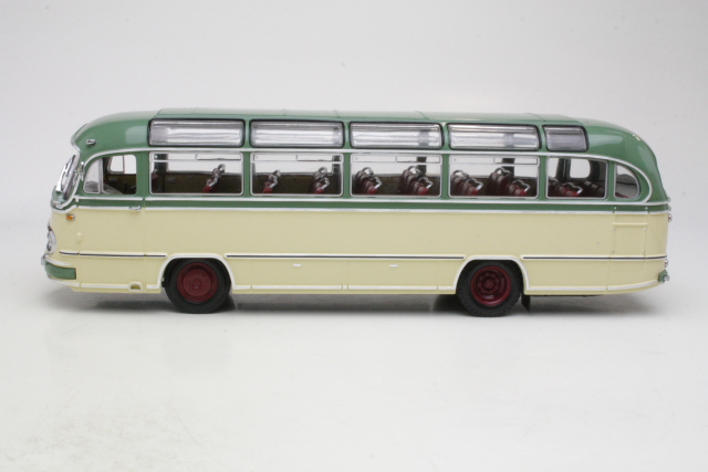 Mercedes O321 H Bus 1957, vihreä/beige