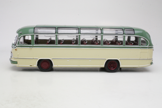 Mercedes O321 H Bus 1957, vihreä/beige - Sulje napsauttamalla kuva