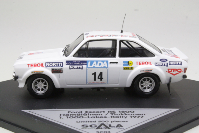 Ford Escort Mk2 RS1800, Finland 1977, K.Hämäläinen, no.14 - Sulje napsauttamalla kuva