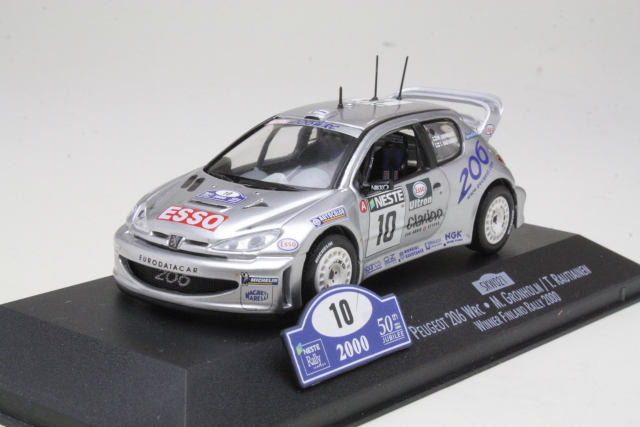 Peugeot 206 WRC, 1st. Finland 2000, M.Grönholm, no.10