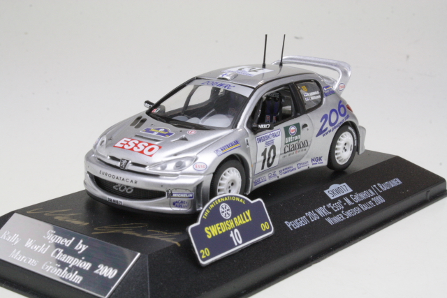 Peugeot 206 WRC, 1st. Sweden 2000, M.Grönholm. No,10 "Signed"