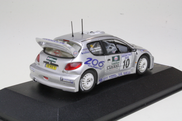 Peugeot 206 WRC, 1st. Sweden 2000, M.Grönholm. No,10 "Signed"