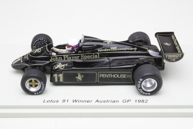 Lotus 91, 1st. GP Austria 1982, Elio de Angelis, no.11 - Sulje napsauttamalla kuva