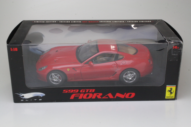 Ferrari 599 GTB Fiorano 2007, punainen - Sulje napsauttamalla kuva