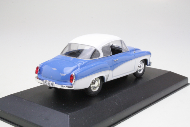 Wartburg 311 Coupe 1959, sininen/valkoinen - Sulje napsauttamalla kuva