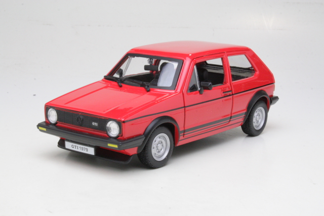 VW Golf 1 GTi 1976, punainen - Sulje napsauttamalla kuva