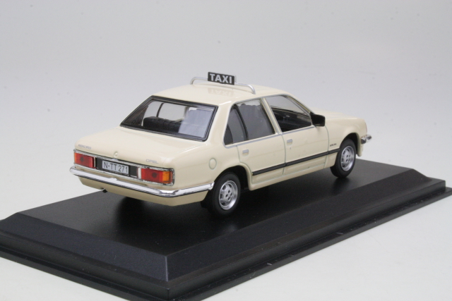 Opel Rekord E 1980, valkoinen "Taxi Nuremberg" - Sulje napsauttamalla kuva
