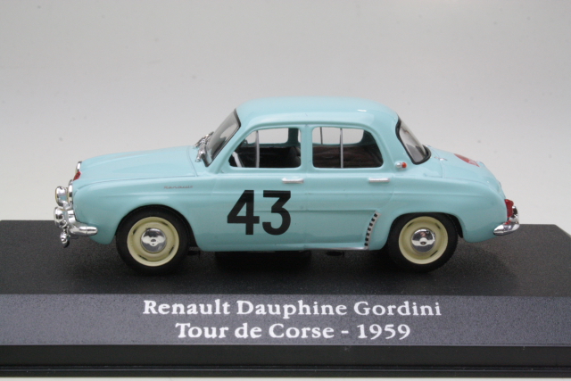 Renault Dauphine Gordini, Tour de Corse 1959, P.Orsini, no.43 - Sulje napsauttamalla kuva