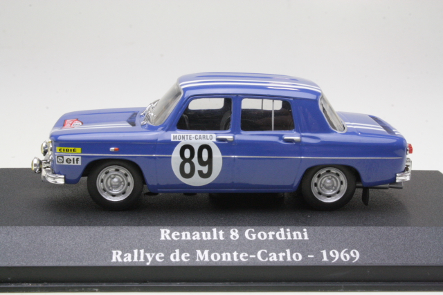 Renault 8 Gordini, Monte Carlo 1969, J.L.Therier, no.89 - Sulje napsauttamalla kuva