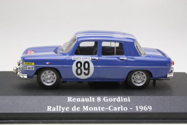 Renault 8 Gordini, Monte Carlo 1969, J-L.Therier, no.89