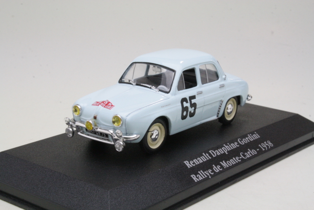 Renault Dauphine, 1st. Monte Calo 1958, G.Monraisse, no.65 - Sulje napsauttamalla kuva