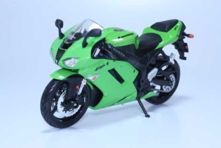 Kawasaki Ninja ZX-6R 2007, vihreä - Sulje napsauttamalla kuva