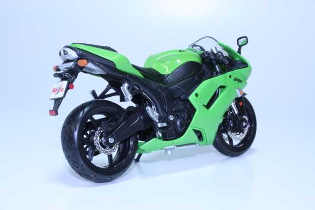 Kawasaki Ninja ZX-6R 2007, vihreä - Sulje napsauttamalla kuva