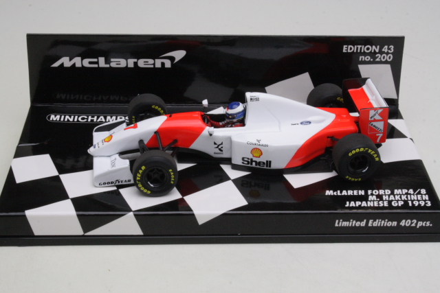 McLaren Ford MP4/8, Japanese GP 1993, M.Häkkinen - Click Image to Close