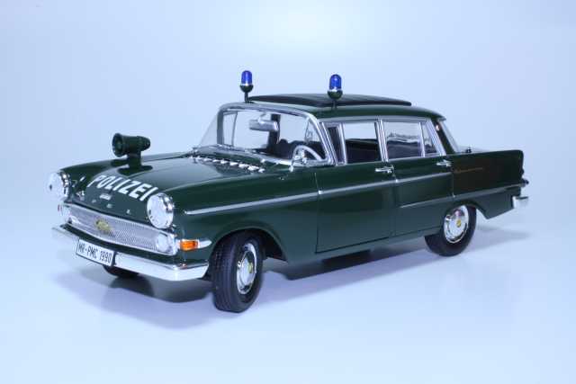 Opel Kapitän P2 1963 "Polizei", tummanvihreä - Sulje napsauttamalla kuva