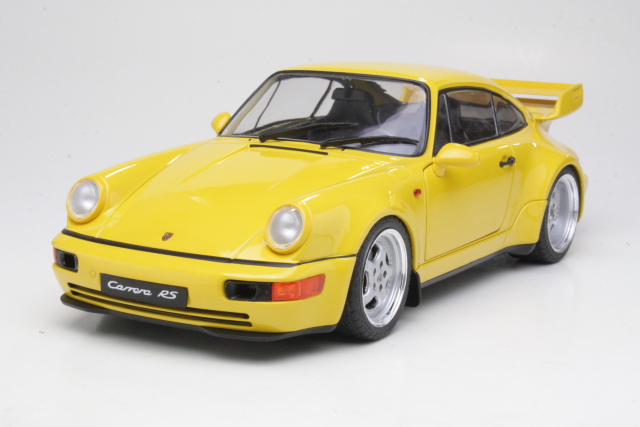 Porsche 911 (964) 3.8 Carrera RS 1990, keltainen - Sulje napsauttamalla kuva