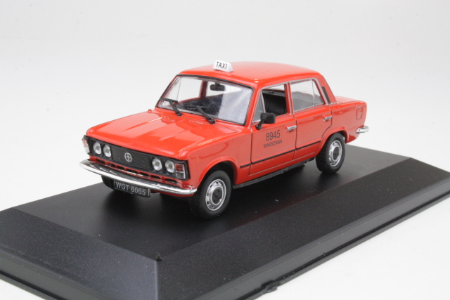 Fiat 125P Taxi, red