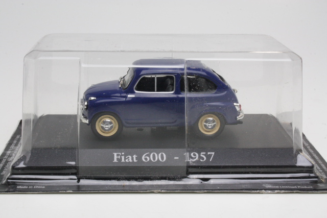 Fiat 600 1957, sininen - Sulje napsauttamalla kuva